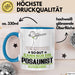 Posaunist Geschenk Tasse So Gut Kann Nur Ein Posaunist Aussehen Geschenkidee Kaffee-Becher Blau Trendation