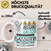 Bassistin Tasse Geschenk Lustig Abstand Halten Hochleistungs-Bassistin Mit Drang Zur Perfektion Bei Der Arbeit Weiß Trendation