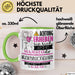 Musikbibliothekarin Tasse Geschenk Lustiger Spruch Bitte Erheben Sie Sich Seine Majestät Die Musikbibliothekarin Betritt Den Raum Grün Trendation