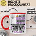 Paintballspieler Geschenk Tasse Lustiger Spruch Erheben Sie Sich Der Paintballspieler Betritt den Raum Rot Trendation