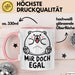 Sarkastischer Bär Tasse Geschenk Lustige Geschenkidee Spruch Mir Doch Egal Rosa Trendation