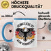 Deutscher Adler Vogel Tasse Geschenk Lustige Geschenkidee Spruch Heimat Liebheit Ist Kein Verbrechen Deutschland Eagle Blau Trendation