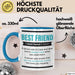 Tasse Geschenk Best Friend Definition Lustiger Spruch Becher Blau Trendation