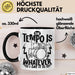 Schlagzeugspieler Drummer Geschenk Tasse The Tempo Is Whatever I Say It Is Schlagzeueger Geschenkidee Kaffee-Becher Schwarz Trendation