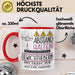 Gewichtheberin Tasse Geschenk Lustig Abstand Halten Hochleistungs-Gewichtheberin Mit Drang Zur Perfektion Bei Der Arbeit Rot Trendation