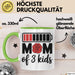 Mama Tasse Geschenk Mom Of 3 Kids Geschenkidee Mama Drei Kinder Muttertag Grün Trendation