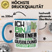 Gärtner Ausbildung Tasse Geschenk Ich Bin Gärtner In Der Ausbildung Ich Darf Das Geschenkidee Spruch Blau Trendation