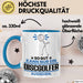 Discgolfer Geschenk Tasse So Gut Kann Nur Ein Discgolfer Aussehen Geschenkidee Kaffee-Becher Blau Trendation