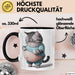 Dicke Fette Katze Kätzchen Besitzer Tasse Becher Geschenk Lustige Geschenkidee Spruch Trendation