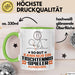 Tischtennisspieler Geschenk Tasse So Gut Kann Nur Ein Tischtennisspieler Aussehen Geschenkidee Kaffee-Becher Grün Trendation