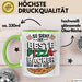 Pizzabäcker Tasse Geschenk Bester Pizzabäcker für Koch Grün Trendation