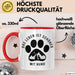 Hund Tierliebhaber Tasse Geschenk Lustige Geschenkidee Spruch Das Leben Ist Schöner Mit Hund Rot Trendation