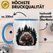 Bärenliebhaber Tasse Geschenkidee für Naturliebhaber Blau Trendation