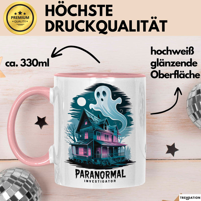 Paranormaler Ermittler Tasse Geschenkidee für Rosa Trendation