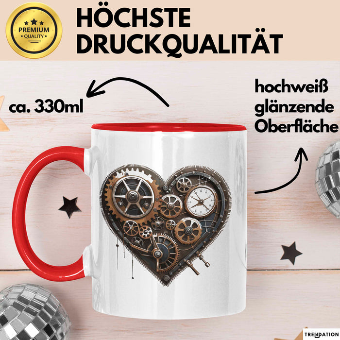 Zukunft Fan Enthusiast Tasse Geschenkidee für Zukunfts Fans Rot Trendation
