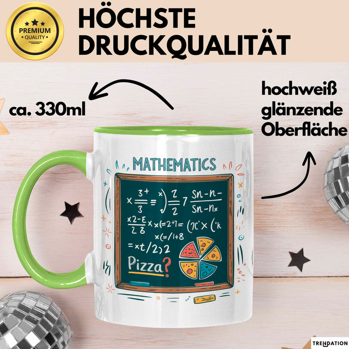 Mathematiker Tasse Geschenk Lustige Geschenkidee Spruch Für Zahlen Liebhaber Grün Trendation