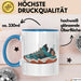 Sneakerhead Tasse Geschenkidee für Schuhsammler Blau Trendation