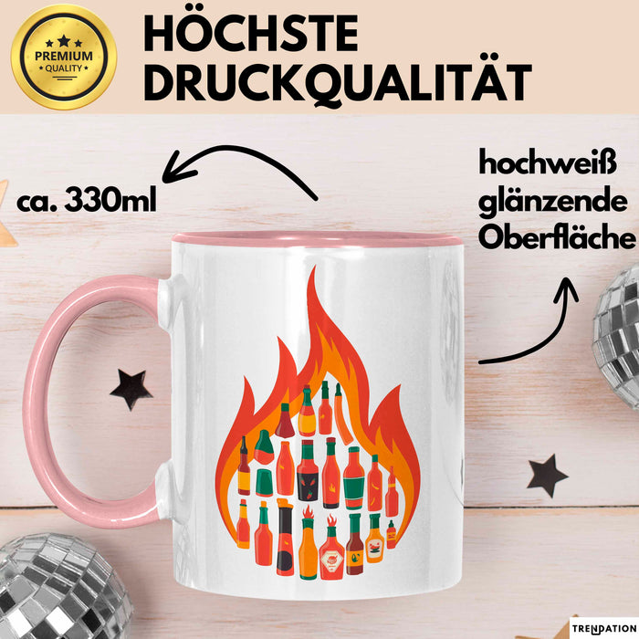 Soßen Enthusiast Tasse Geschenkidee für Geschmacks Fan Rosa Trendation