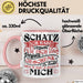 Valentinstag Tasse Geschenk für Ihn Sie Männer Für Paare Freundin Geschenkidee Kaffee-Becher Liebe Ich Hab Versucht Für Dich Das Geschenk Zu Finden Aber Du Hast Ja Bereits Mich Rosa Trendation