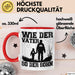 Vater Sohn Tasse Geschenk Lustige Geschenkidee Spruch Motorrad-Fahrer Rot Trendation