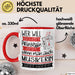 Musikerin Tasse Geschenk Spruch Wer Will Schon Prinzessin Sein Wenn Man Auch Musikerin Sein Kann Rot Trendation