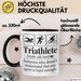 Triathlon Geschenk Tasse Iron Becher Mann Trathlet Geschenkidee Lustiger Spruch Trendation