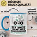 Rettungssanitäter Geschenk Tasse Ich Bin Rettungssanitäter Aber Sag Doch Einfach Superheld Lustige Geschenkdiee für Rettungssanitäter Kaffee-Becher Blau Trendation
