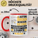Reitstundenlehrer Geschenk Tasse Lustiger Spruch Erheben Sie Sich Der Reitstundenlehrer Betritt den Raum Rot Trendation