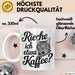 Kaffeeliebhaber Tasse Geschenk Lustige Geschenkidee Spruch Rieche Ich Etwa Kaffee Weiß Trendation