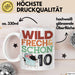 10. Geburtstag Geschenk Tasse Becher Wild Frech Und Schon 10 Weiß Trendation