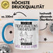Tierverhaltenstherapeutin Tasse Geschenk Ich Bin Tierverhaltenstherapeutin Warum Weil Ich Es Kann Geschenkidee Geburtstag Blau Trendation