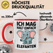 Elefant Tier Tasse Geschenk Lustige Geschenkidee Spruch Ich Mag Halt Einfach Elefanten Rot Trendation