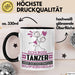 Tänzer Geschenk Tasse Ich Bin Tänzer Aber Sag Doch Einfach Superheld Lustige Geschenkdiee für Tänzer Kaffee-Becher Schwarz Trendation