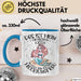 Meerjungfrau Geschenk Tasse Mädchen Das Ist Mein Menschen Kostüm In Echt Bin Ich Eine Meerjungfrau Nixe Geschenkidee Mädels Kaffee-Becher Blau Trendation