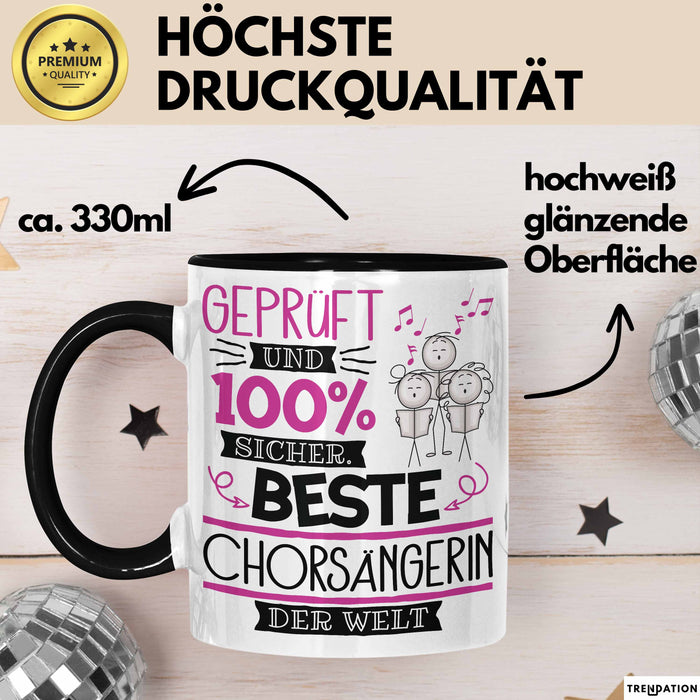 Chorsängerin Geschenk Becher Tasse Gott Schuf Alle Menschen Gleich Nur Die Besten Durfeten Chorsängerin Werden Geschenkidee Lustig Trendation