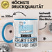 Geschenk für Surferin Tasse Lustige Geschenkidee Geburtstag Ich Bin Surferin Ich Darf Das Blau Trendation