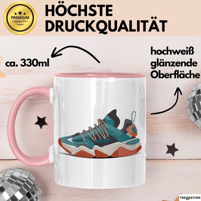 Sneakerhead Tasse Geschenkidee für Schuhsammler Rosa Trendation