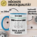Synchronschwimmer Geschenk Tasse Lustiger Spruch Ich Bin Synchronschwimmer Warum Weil Ich Es Kann Geschenkidee Bester Synchronschwimmer Geburtstag Kaffee-Becher Blau Trendation