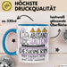 Designerin Tasse Geschenk Lustig Abstand Halten Hochleistungs-Designerin Mit Drang Zur Perfektion Bei Der Arbeit Blau Trendation
