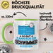 Schwimmer Geschenk Tasse So Gut Kann Nur Ein Schwimmer Aussehen Geschenkidee Kaffee-Becher Grün Trendation