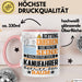 Kanufahrer Geschenk Tasse Lustiger Spruch Erheben Sie Sich Der Kanufahrer Betritt den Raum Rosa Trendation