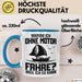Segelboot Tasse Geschenk Segler Warum Ich Ohne Motor Fahre Weil Ich Es Kann Blau Trendation
