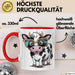 Kuh Liebhaber Tasse Geschenkidee für Bauernhoftier Fans Rot Trendation