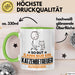 Katzenbetreuer Geschenk Tasse So Gut Kann Nur Ein Katzenbetreuer Aussehen Geschenkidee Kaffee-Becher Grün Trendation