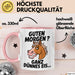 Pferde Tierliebhaber Tasse Geschenk Lustige Geschenkidee Spruch Guten Morgen? Ganz Dünnes Eis Rosa Trendation