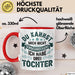 Vater Von 3 Kindern Du Kannst Mich Nicht Erschrecken Ich Habe 3 Töchter Becher Tasse Rot Trendation