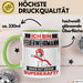 Feuerwehrmann Tasse Geschenk für Feuerwehrmann Geburtstag Lustiger Spruch Kaffee-Becher Was Ist Deine Superkraft Grün Trendation