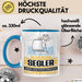 Segler Geschenk Tasse Ich Bin Segler Aber Sag Doch Einfach Superheld Lustige Geschenkdiee für Segler Kaffee-Becher Blau Trendation
