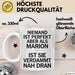 Marion Tasse Geschenk Niemand Ist Perfekt Marion Verdammt Nah Dran Geschenkidee Weiß Trendation