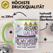 Snowboarderin Tasse Geschenk Lustig Abstand Halten Hochleistungs-Snowboarderin Mit Drang Zur Perfektion Bei Der Arbeit Grün Trendation